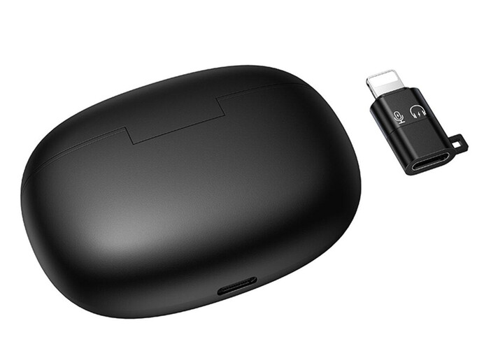 Петличний мікрофон Wireles Hoco L19 Type-C/Lighting black