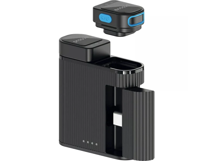 Петличний мікрофон Wireles Proove DualCast Lightning/Type-C black