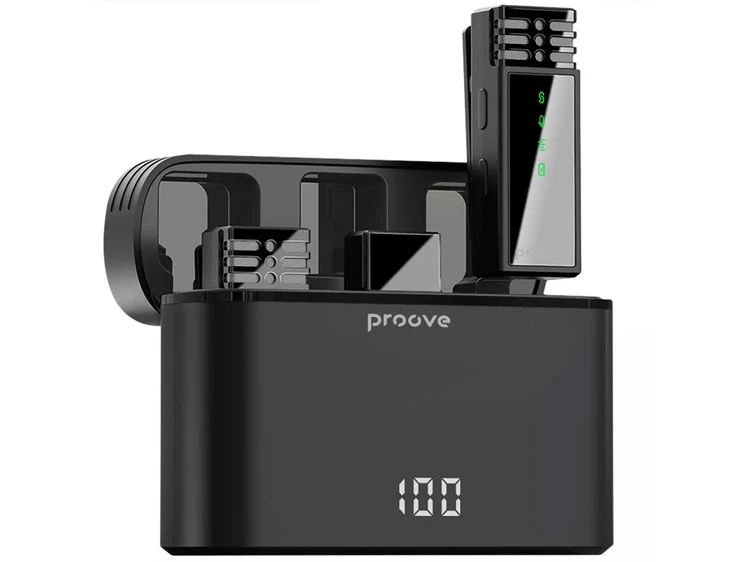 Петличний мікрофон Wireles Proove Record Type-C/Lighting black