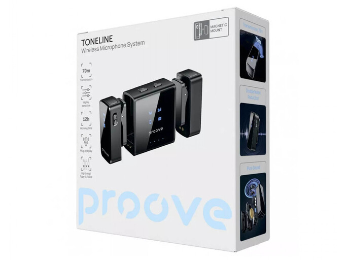 Петличний мікрофон Wireles Proove ToneLine black
