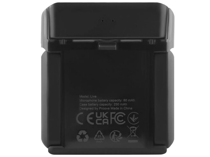 Петличний мікрофон Wireles Proove Live Type-C + Lightning black