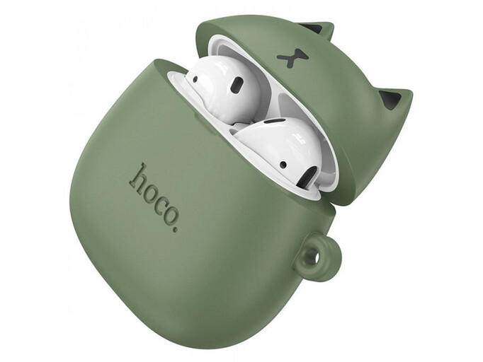 Air Pods Hoco EW45 TWS + чехол Forest Cat white