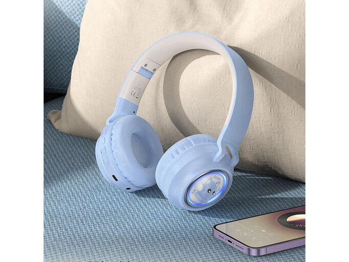 Наушники HOCO W50 CUTE CAT Wireless Blue