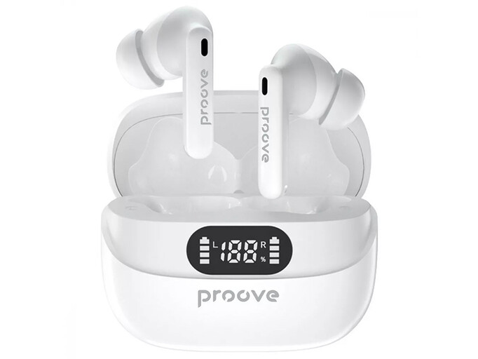 Bluetooth навушники Proove Digital Pro TWS with ANC white