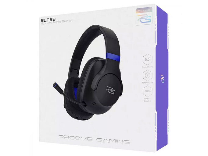 Bluetooth навушники Proove Gaming Bliss +mic black
