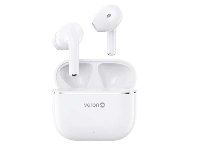 Bluetooth навушники Veron D18 TWS white