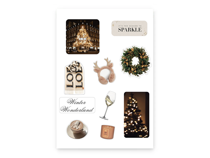 Набор 3D стикеров макси Stix Зимняя сказка