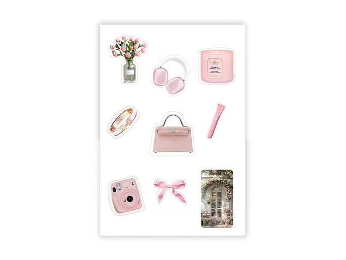 Набір 3D стікерів максі Stix Floral pink