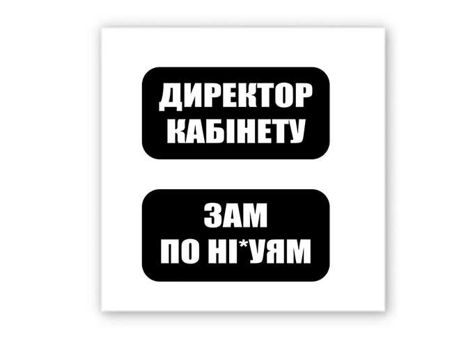 3D стикер Stix директор кабинета/зам