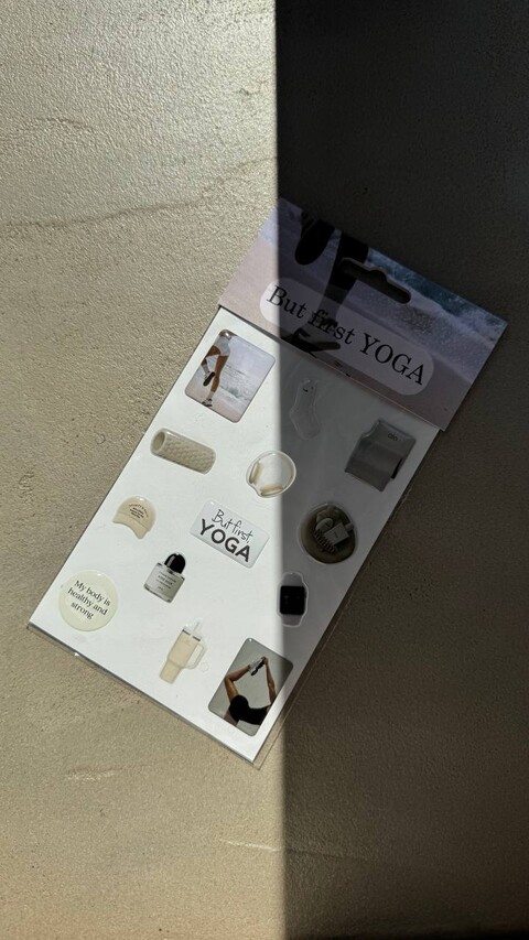 Набор 3D стикеров макси Stix But first YOGA