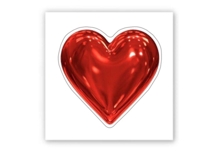3D стікер Stix red heart