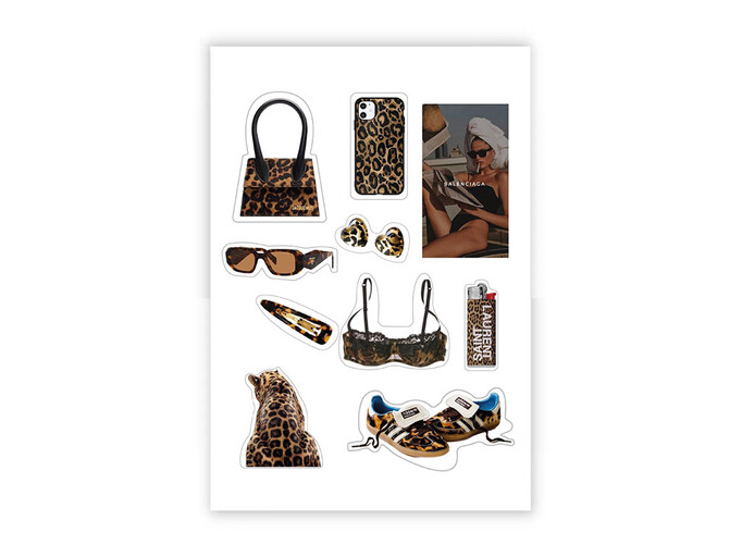 Набір 3D стікерів максі Stix Леопард 2.0