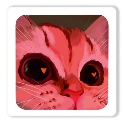 3D стикер Stix мем кот с сердечками