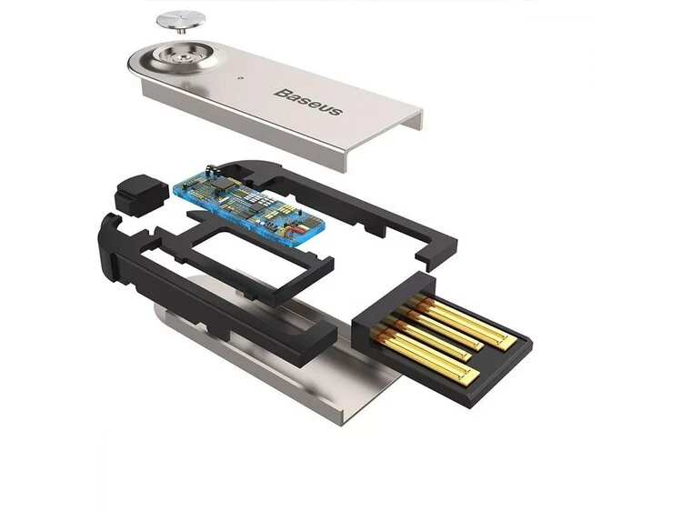 Bluetooth Adapter Baseus BA01 USB to AUX cable black