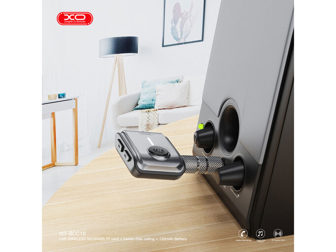 Адаптер AUX XO BCC15 BT/TF приемник серый
