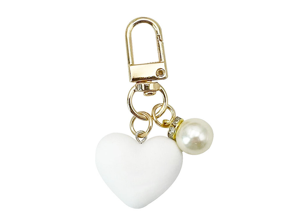 Брелок heart white