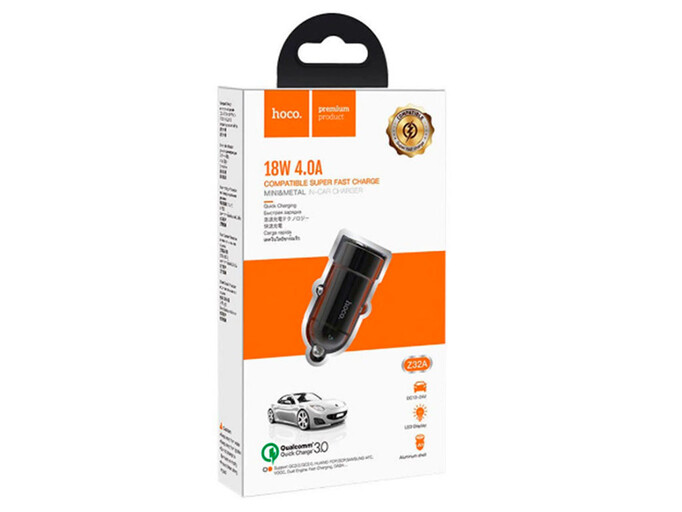 АЗП Hoco Z32A 1USB/4A черный