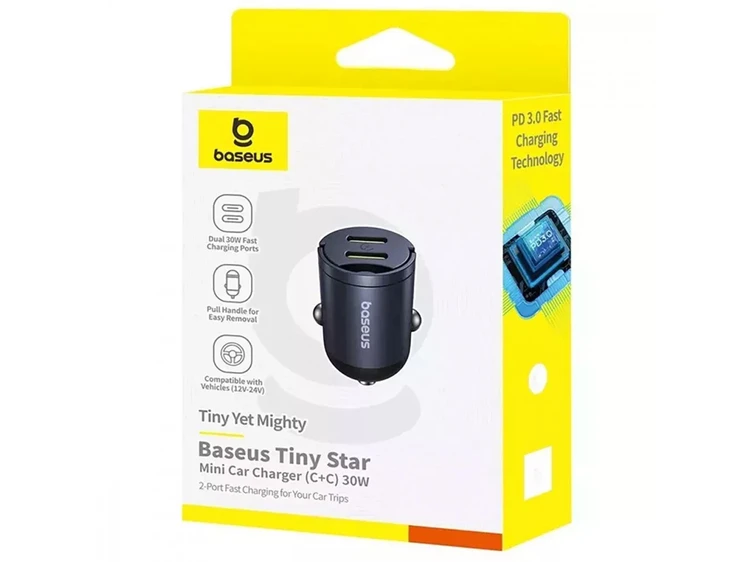 АЗП Baseus Tiny Star Mini PPS 2Type-C/30W black