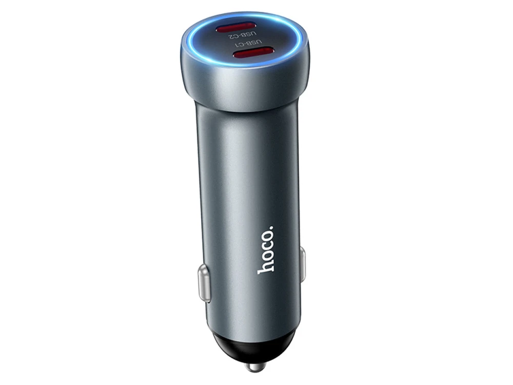 АЗП Hoco Z54B 2Type-C 60W gray