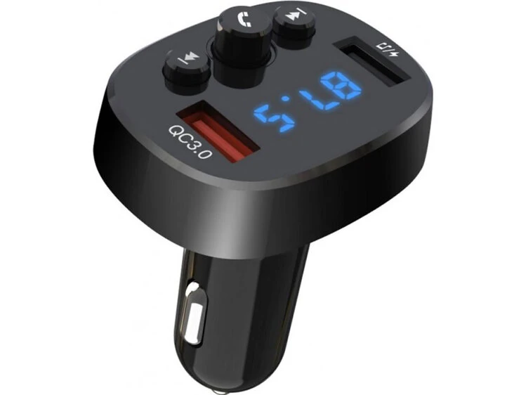 FM Modulator XO BCC03 2USB/3A/18W black