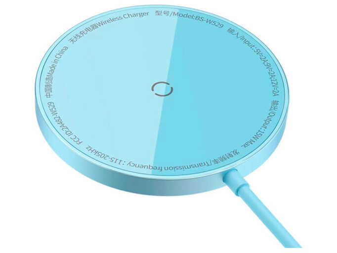 Wireless Charger Baseus Simple Mini3 15W Type-C blue