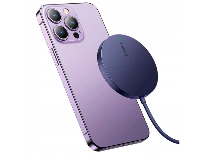 Wireless Charger Baseus Simple Mini3 15W Type-C purple