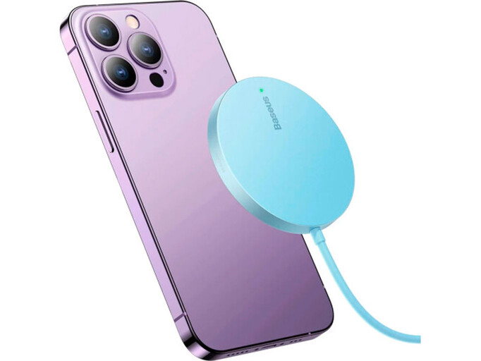 Wireless Charger Baseus Simple Mini3 15W Type-C blue