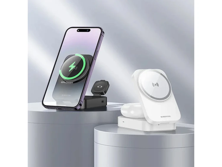 Wireless Charger Borofone BQ38 3in1 15W black