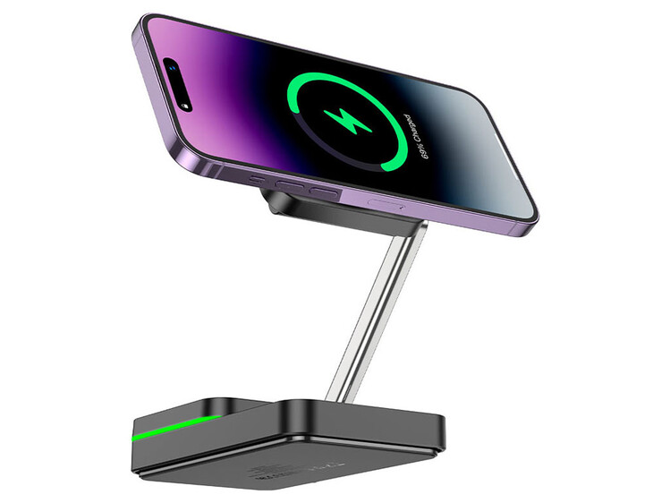 Wireless Charger Hoco CQ10 3in1 15W Type-C black