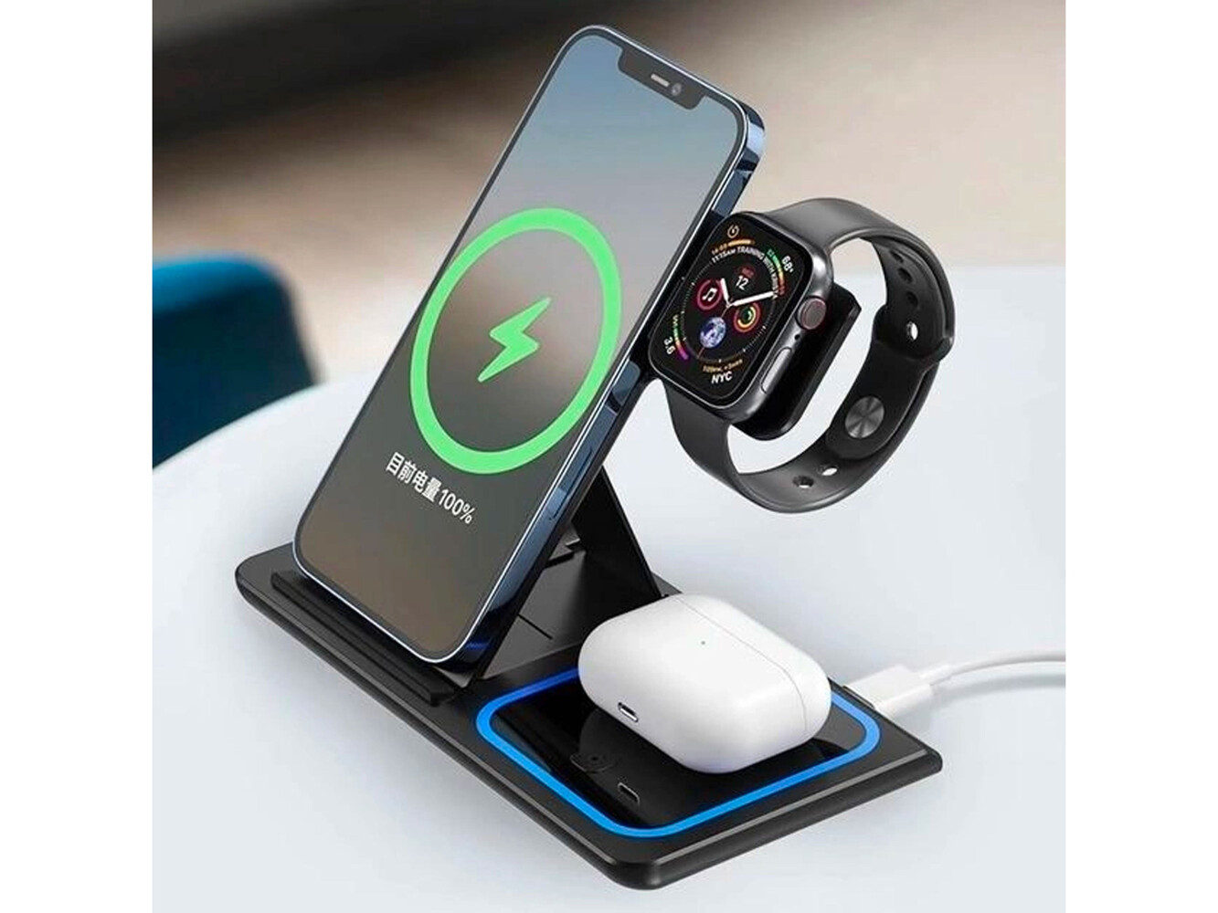 Wireless Charger XO WX023 3in1 15W black