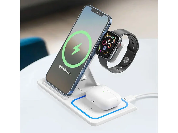 Wireless Charger XO WX023 3in1 15W white