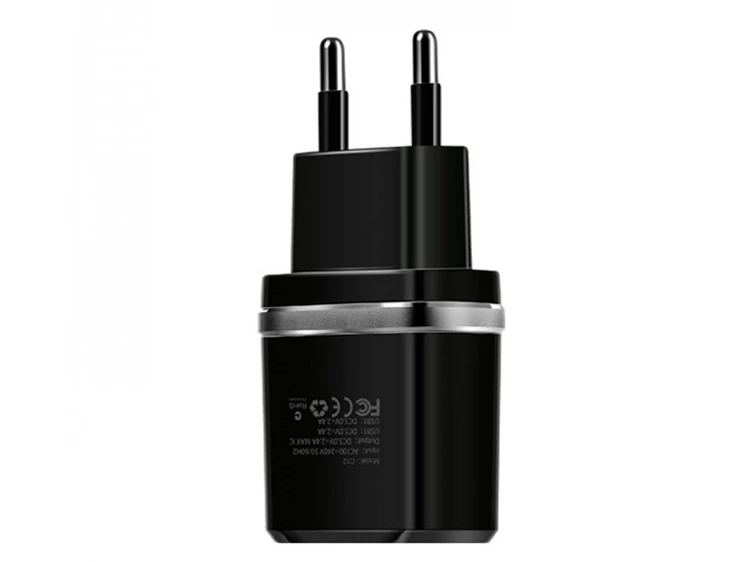 МЗП HOCO C12 2USB/2.4A black