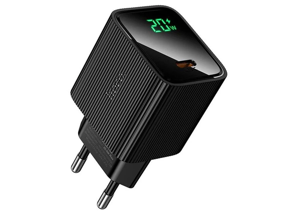 МЗП HOCO CS82A 1Type-C/20W + кабель Type-C-Lightning black