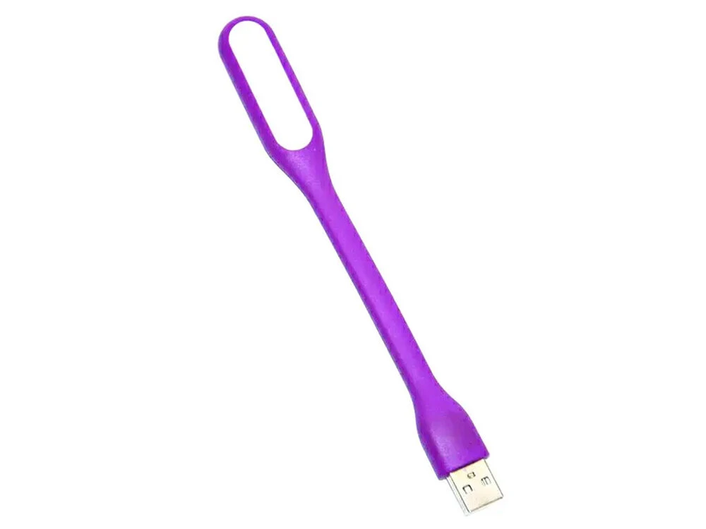 Гибкая USB LED Лампа фиолетовая