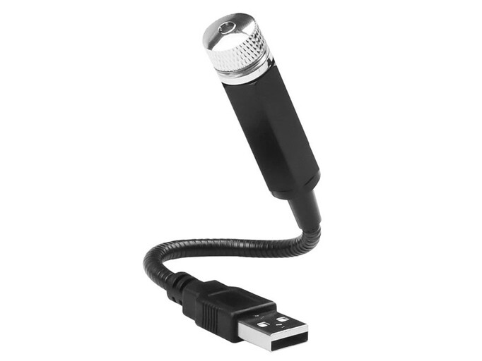 USB светильник-лампа звёздное украшение черный