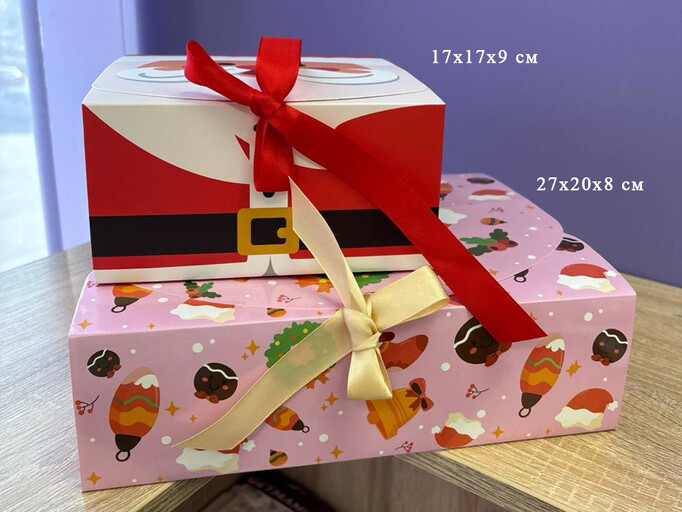 Коробка Новорічна Snowman 17х17х9