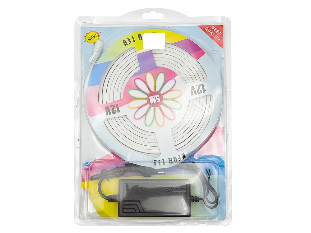 LED стрічка світлодіодна 220V 2835 5m 12V-220V white
