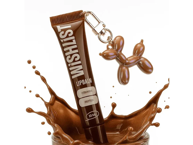 Lip Balm WISHLIST + брелок Baloon dog espresso noir