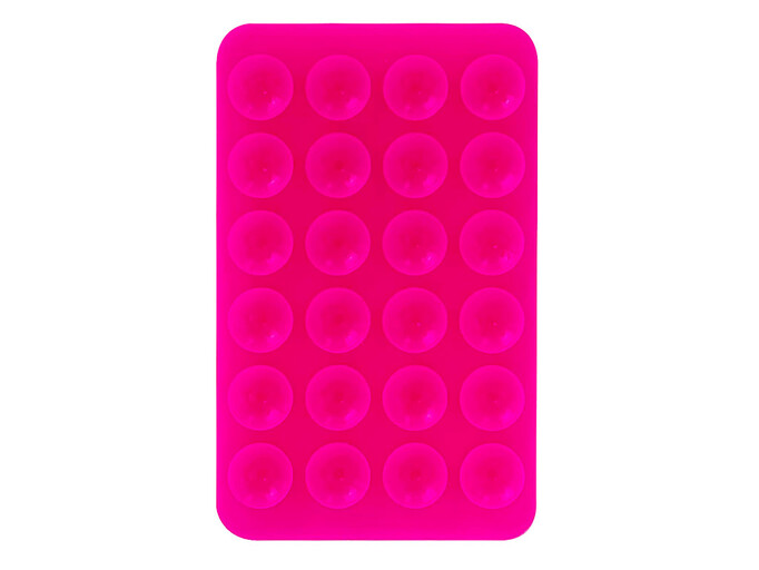 Наліпка на липучках двостороння hot pink