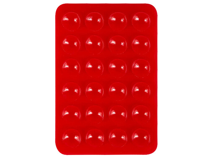 Наліпка на липучках двостороння red