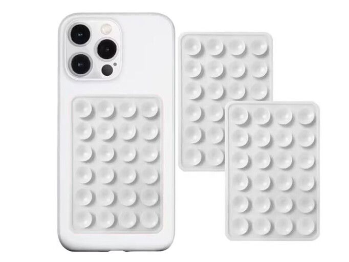 Наліпка на липучках двостороння white