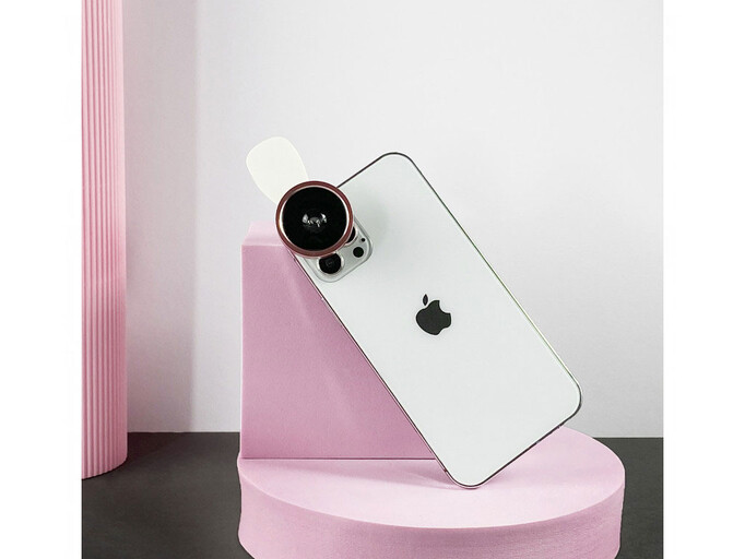 Макро линза Miniso 0.4x белая/розовая