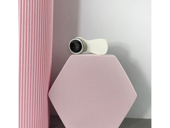 Макро линза Miniso 0.4x белая/розовая