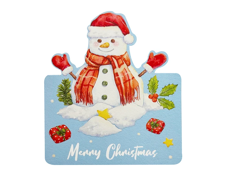 Листівка Новорічна Merry Christmas Snowman