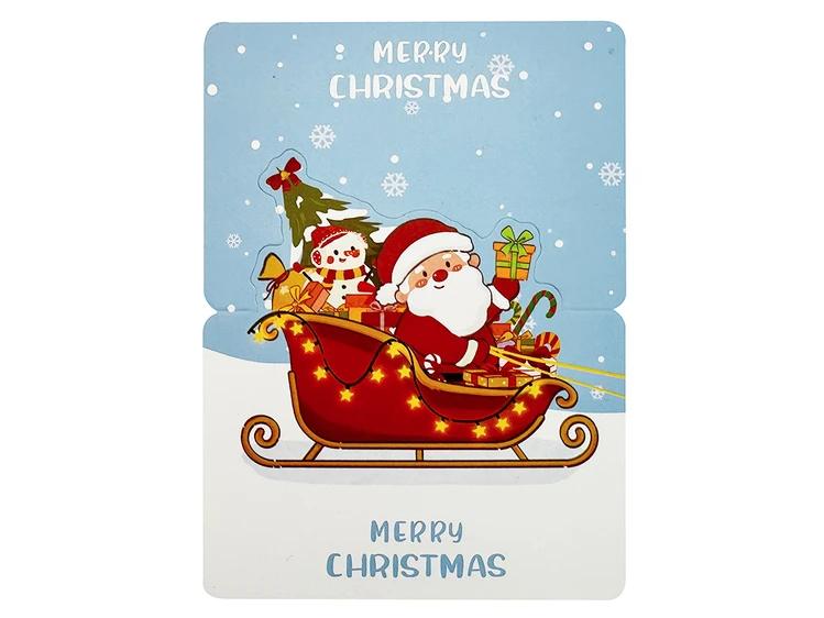 Листівка Новорічна + Envelope Merry Christmas Santa Claus