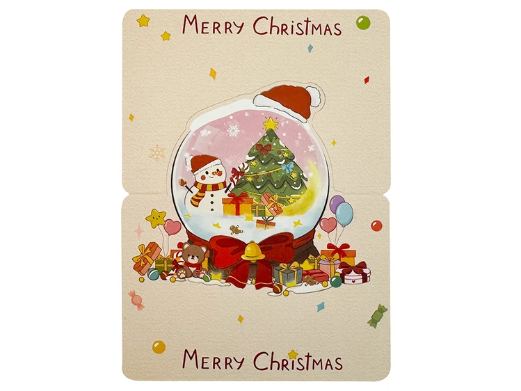 Листівка Новорічна + Envelope Merry Christmas New Year's Ball