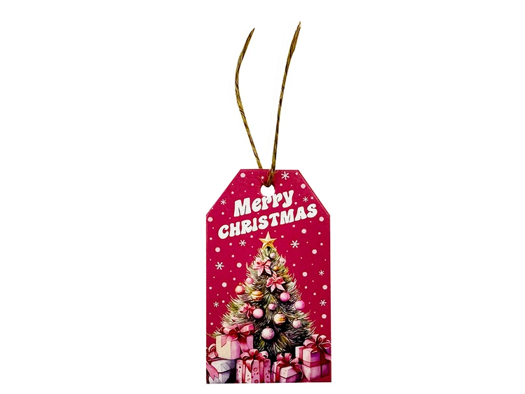 Бірка Новорічна Merry Christmas Christmas tree