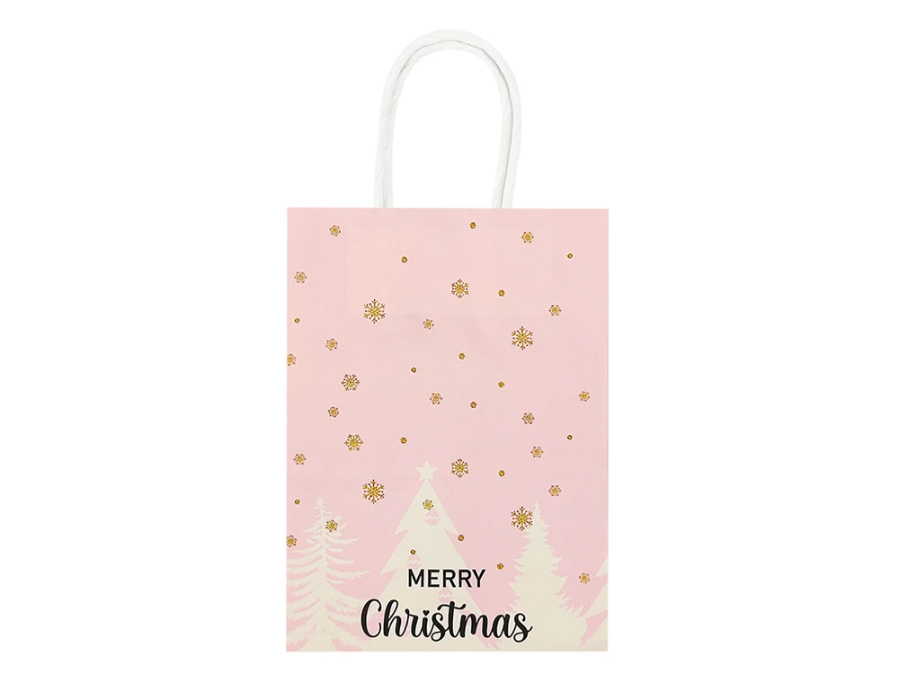 Пакет Новорічний Merry Christmas pink