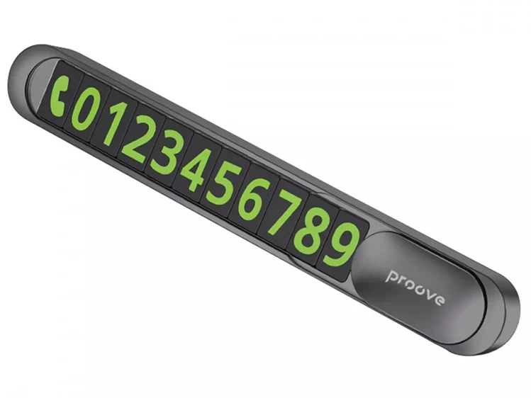 Паркувальна Карта Proove Parking Number Plate Metal Lock dark gray