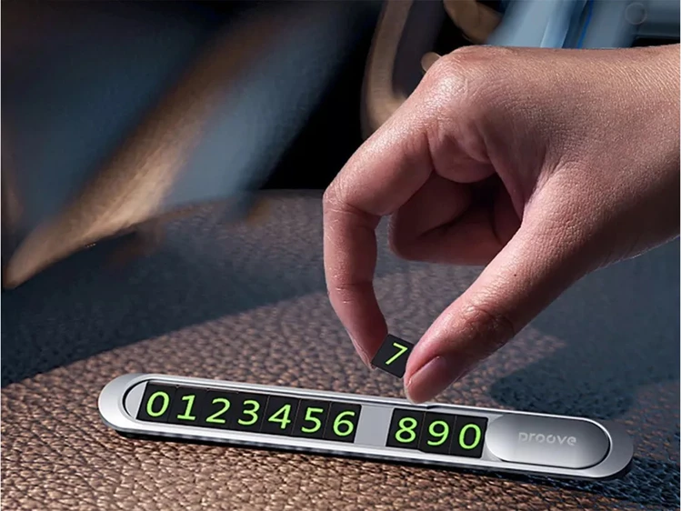 Паркувальна Карта Proove Parking Number Plate Metal Lock dark gray